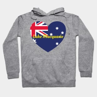 Lake Macquarie NSW Australia Australian Flag Heart Hoodie